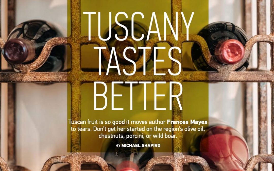 Tuscany tastes better, a food tour with Frances Mayes, Inspirato, Summer 2017